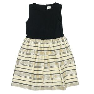CREWCUTS Gold Striped Girls Dress